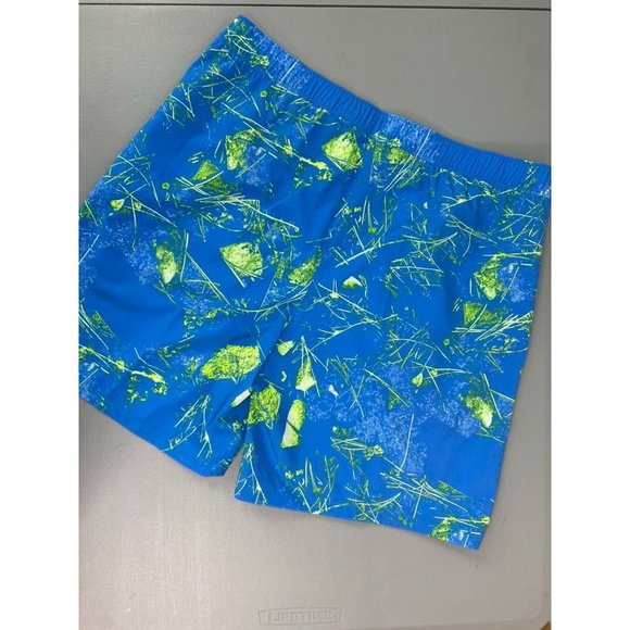 The North Face men's medium blue patterned wander shorts performance lightweight - Picture 6 of 6